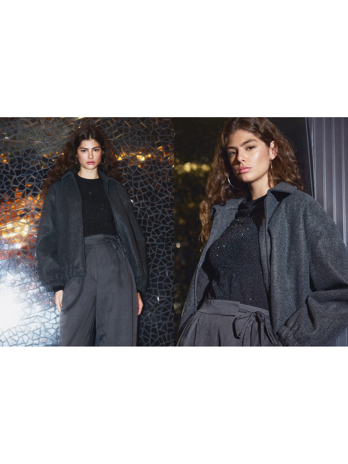 %NewExtra% Gray cloth jacket dark grey