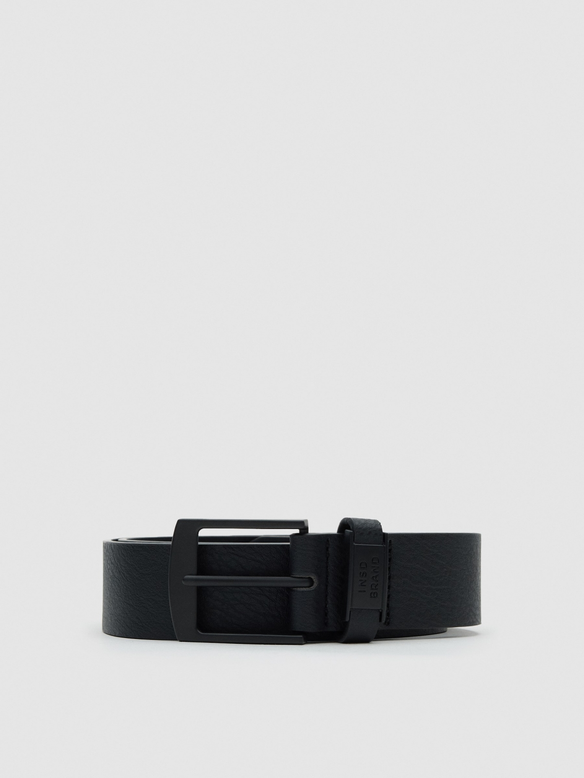 Basic faux leather belt black