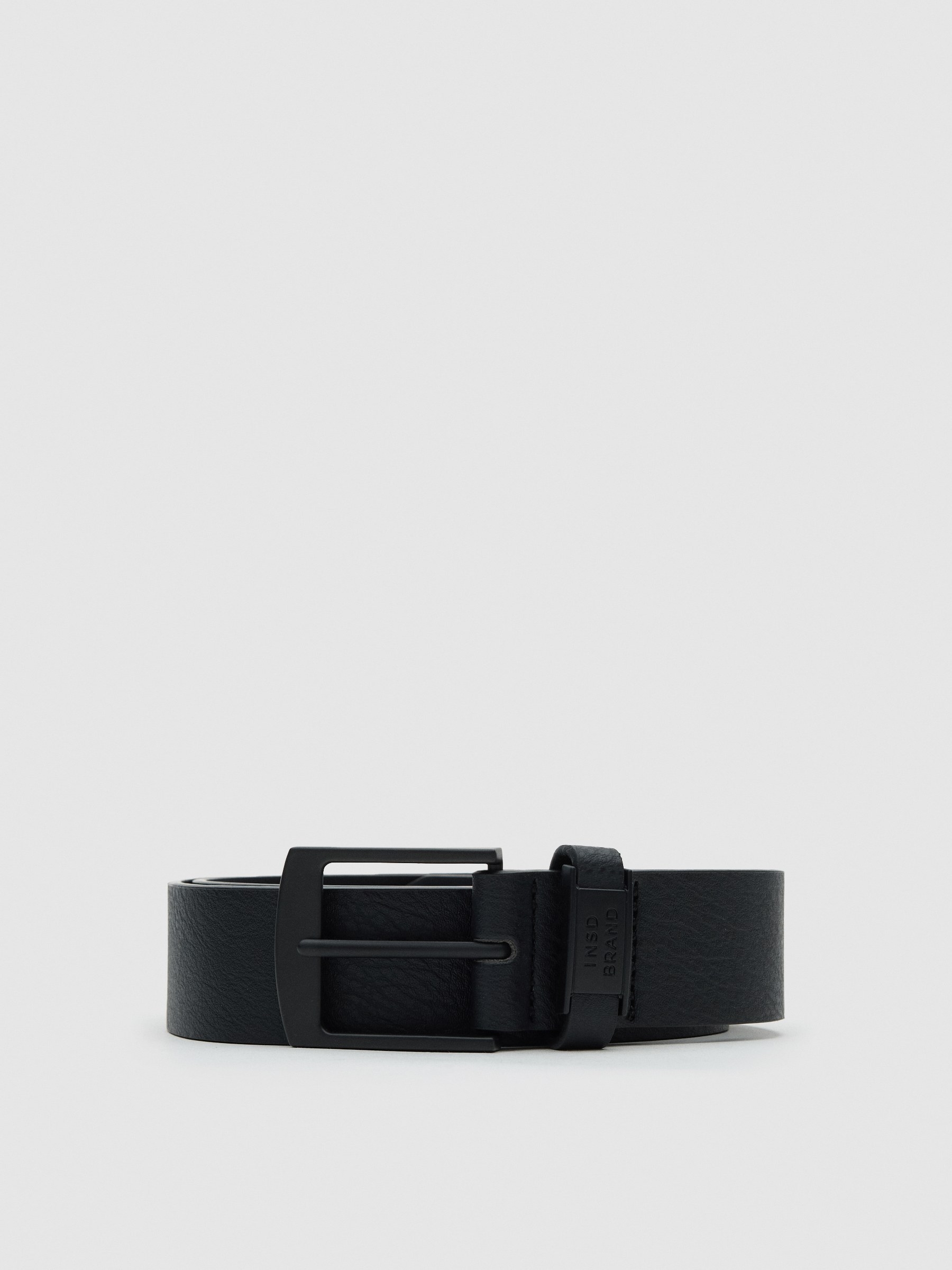 Basic faux leather belt black