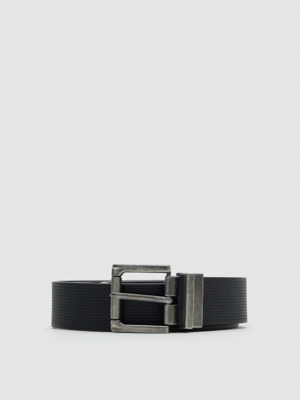 Basic faux leather belt brown