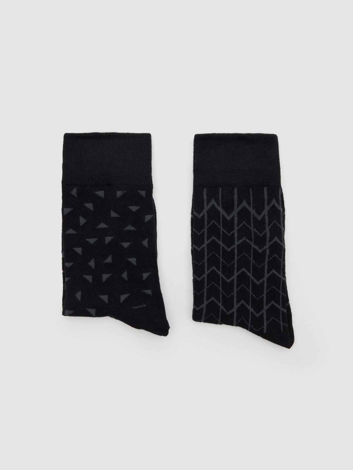Pack of 2 mid-calf printed socksmiddle back view