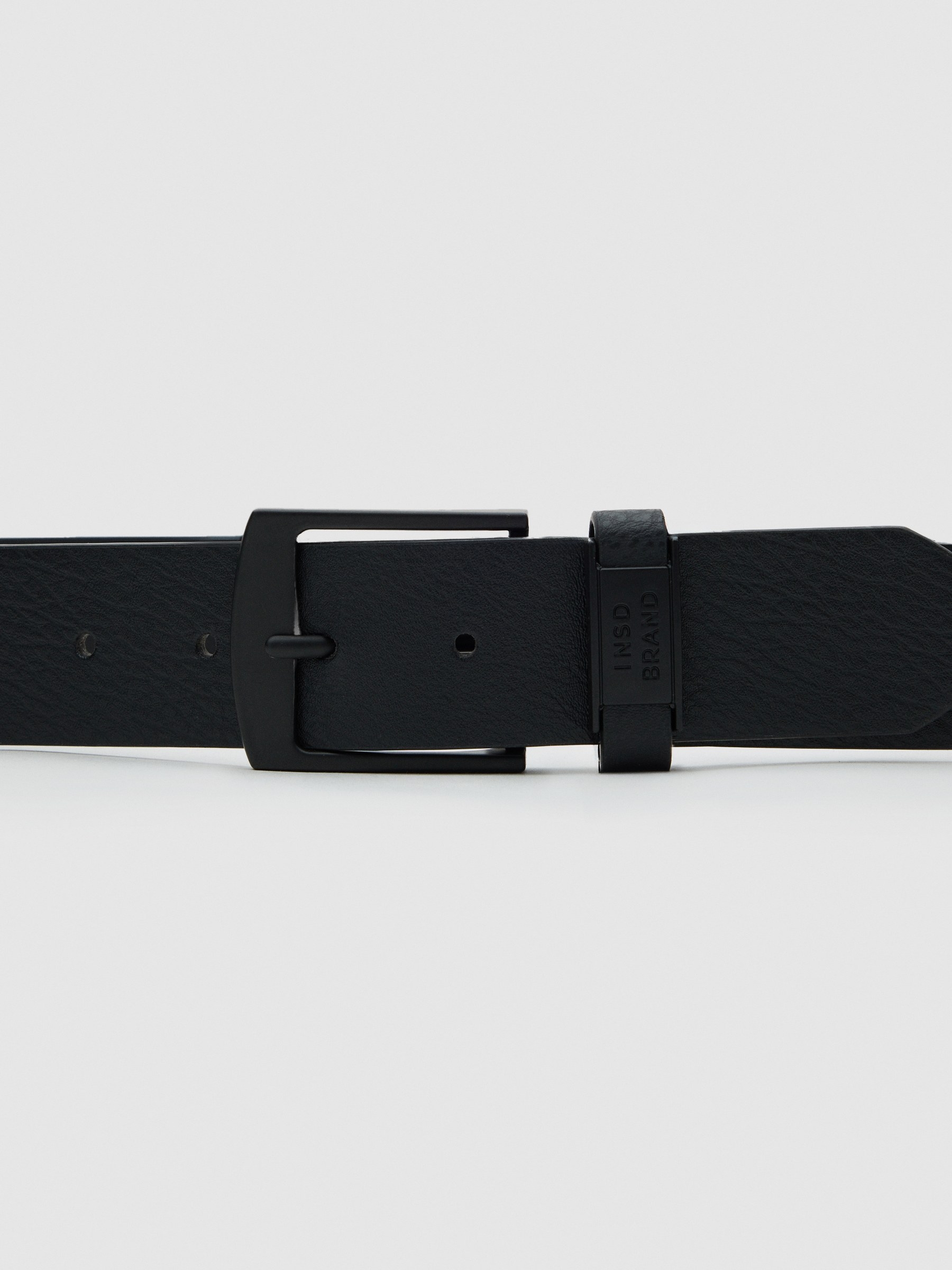 Basic faux leather belt black