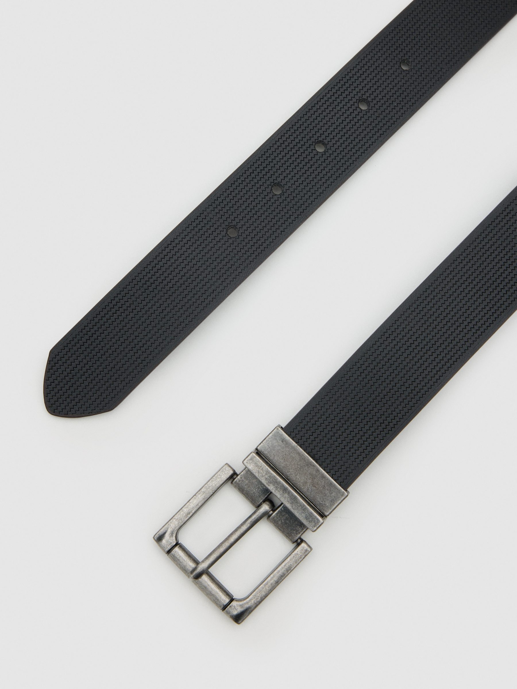 Basic faux leather belt brown