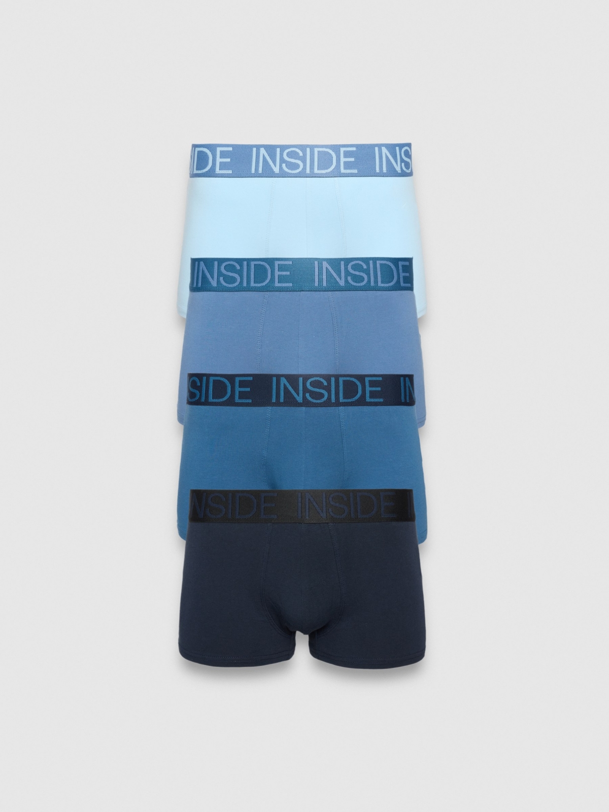 Pack 4 boxers lisos logotipo