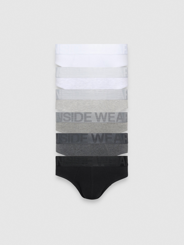 Pack of 6 basic multicolor slips