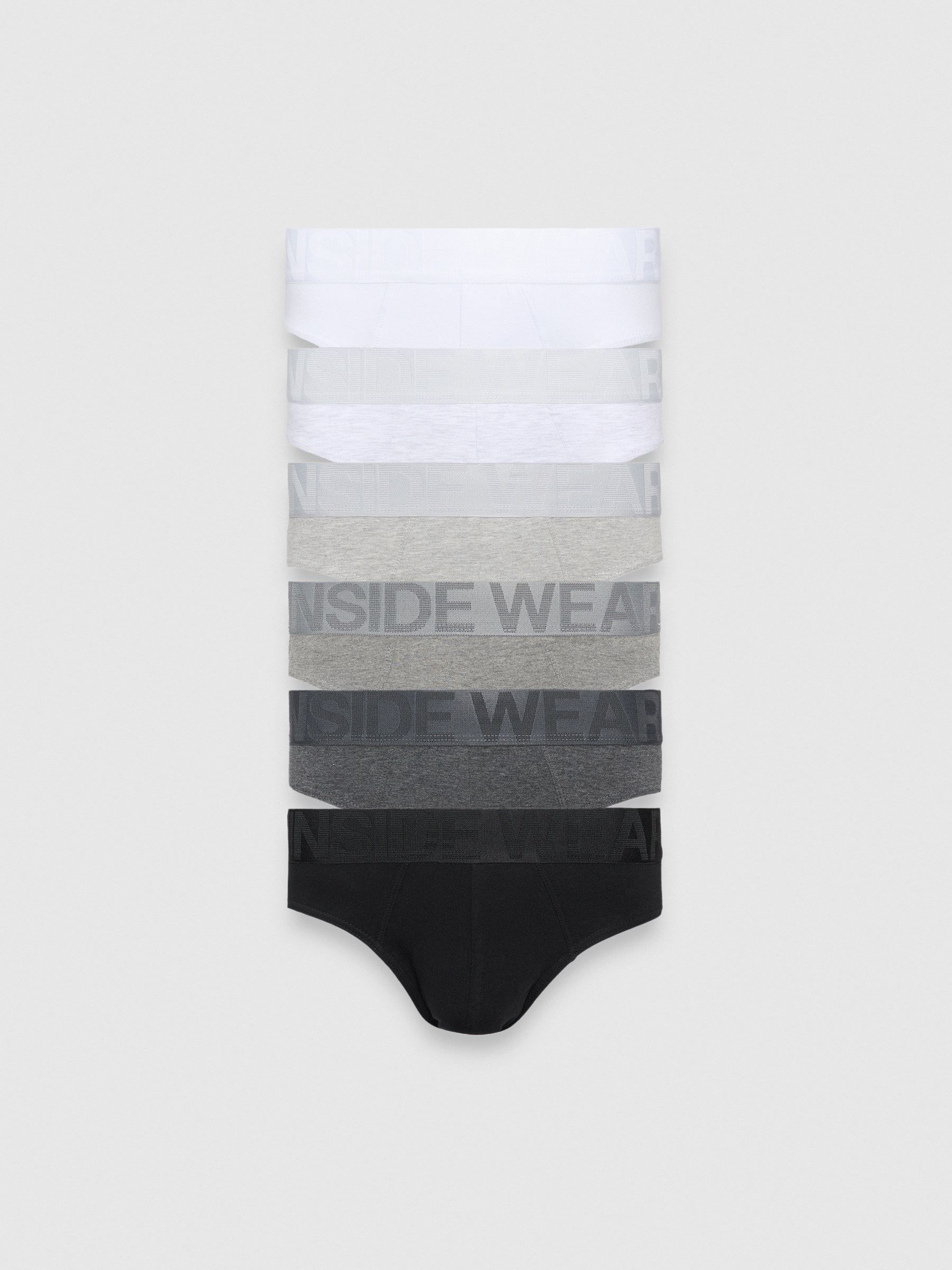 Pack of 6 basic multicolor slips