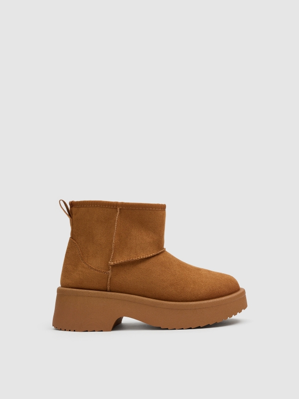 Botas plataforma camel marrom