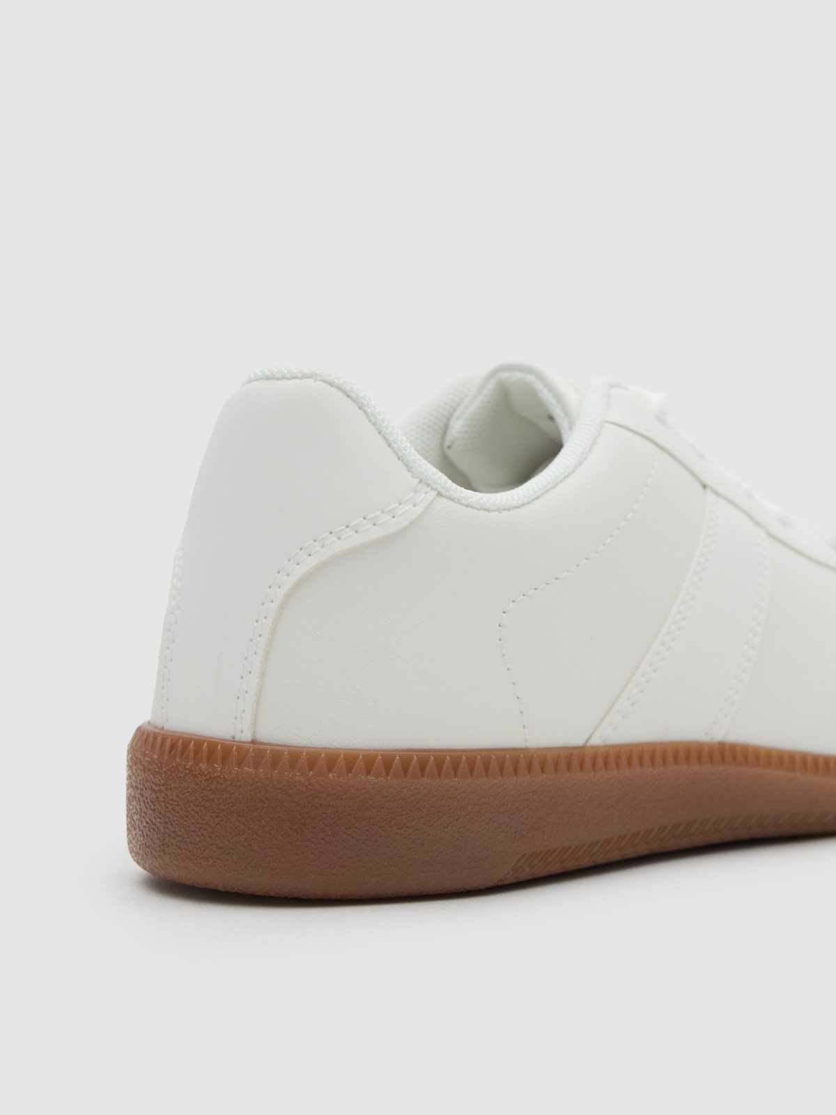 Zapatillas bajas retro blancas blanco vista detalle