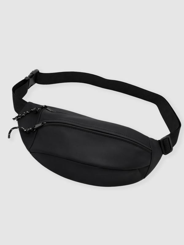 Minimalist black fanny pack