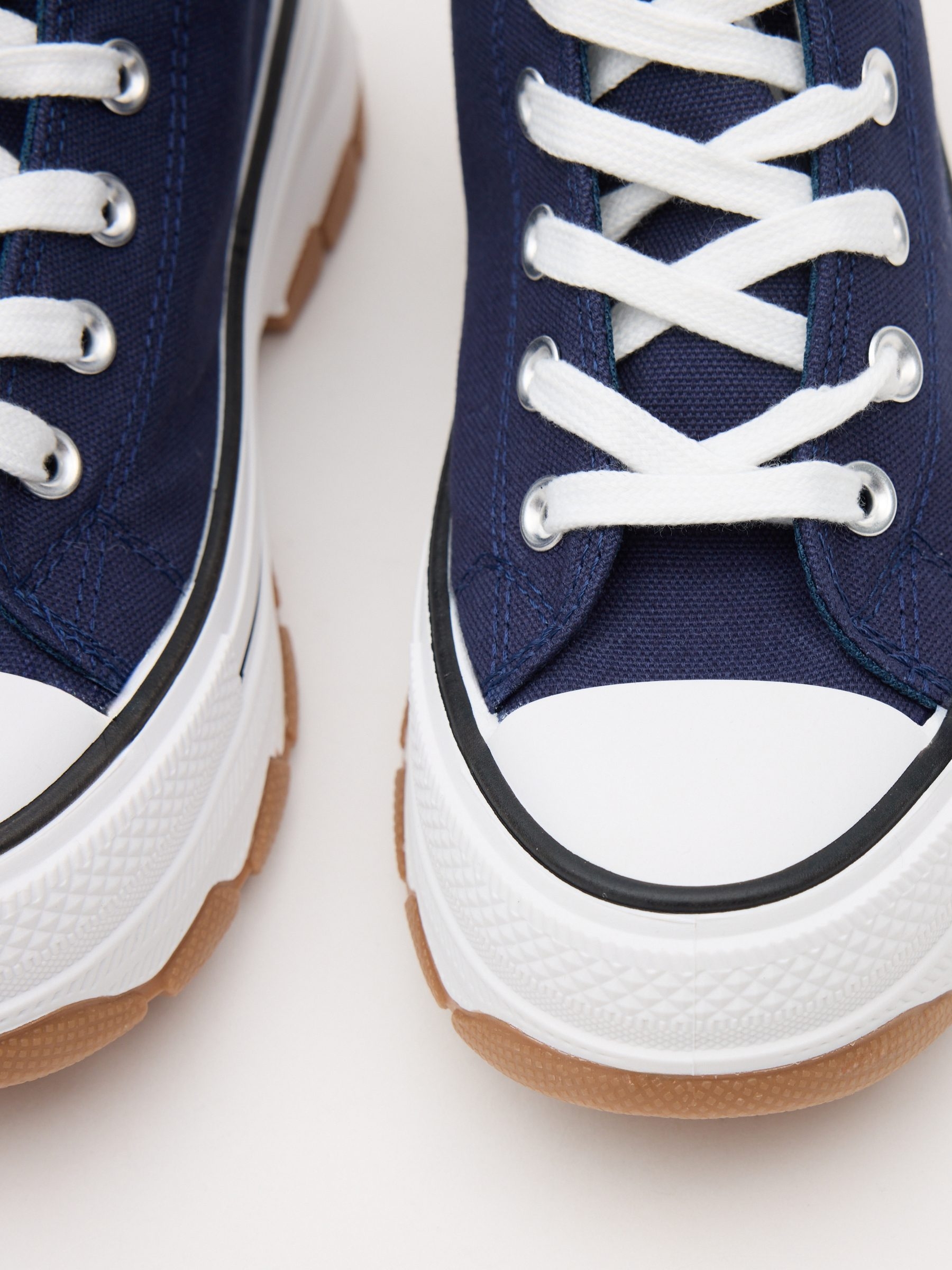 Blue canvas boot blue