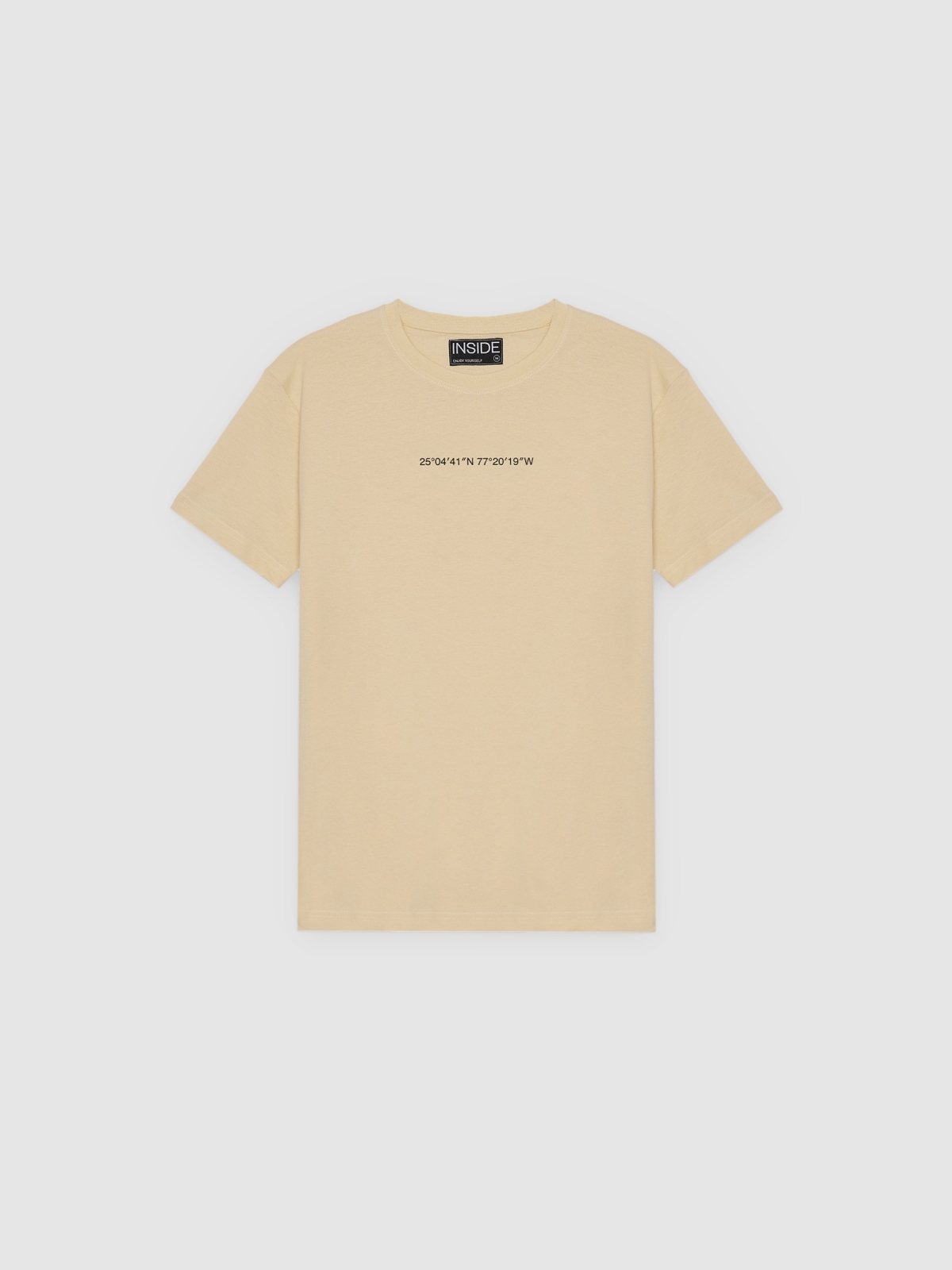 %Pto% Coordinates t-shirt sand front view