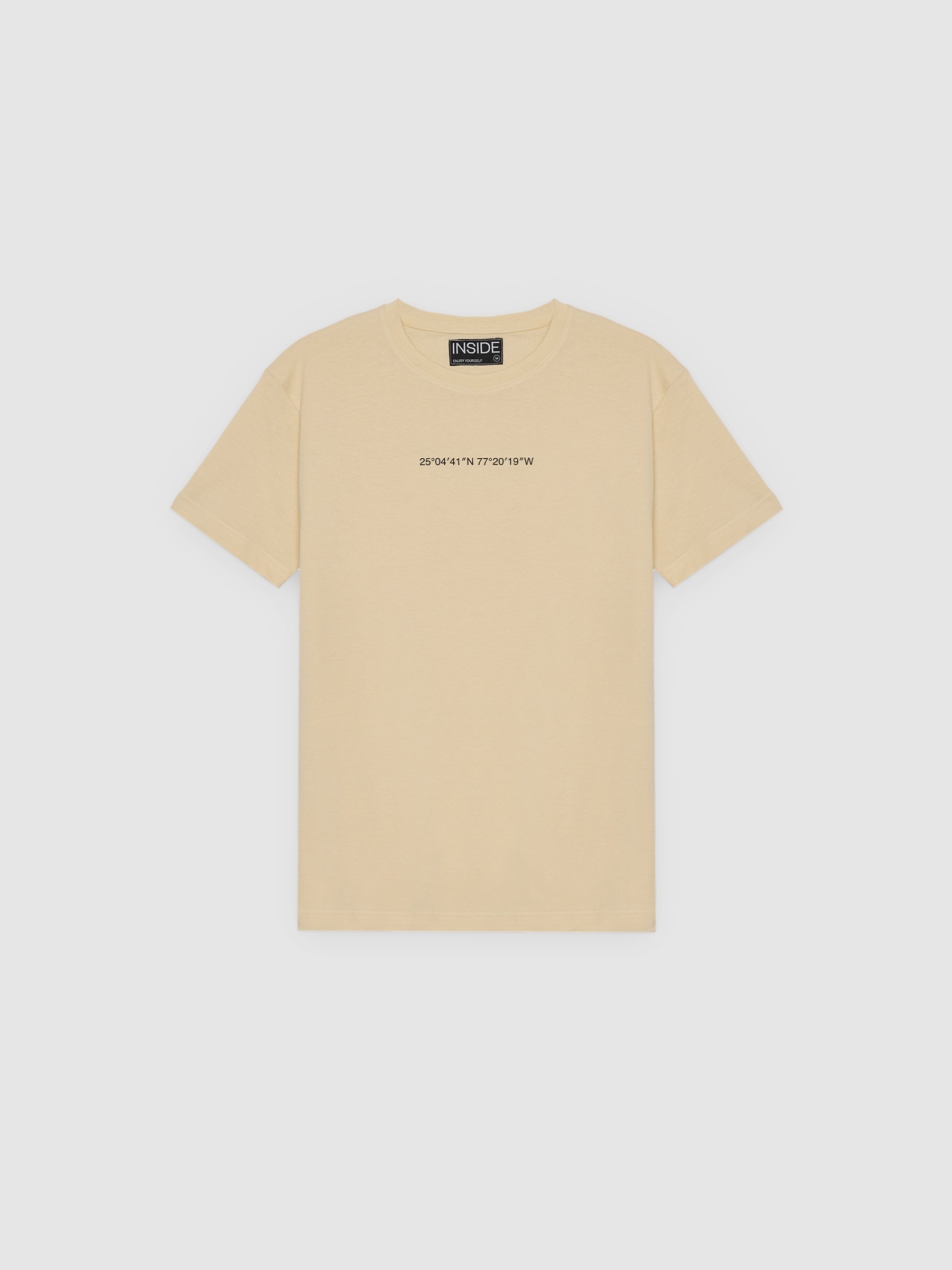 Coordinates t-shirt sand middle front view