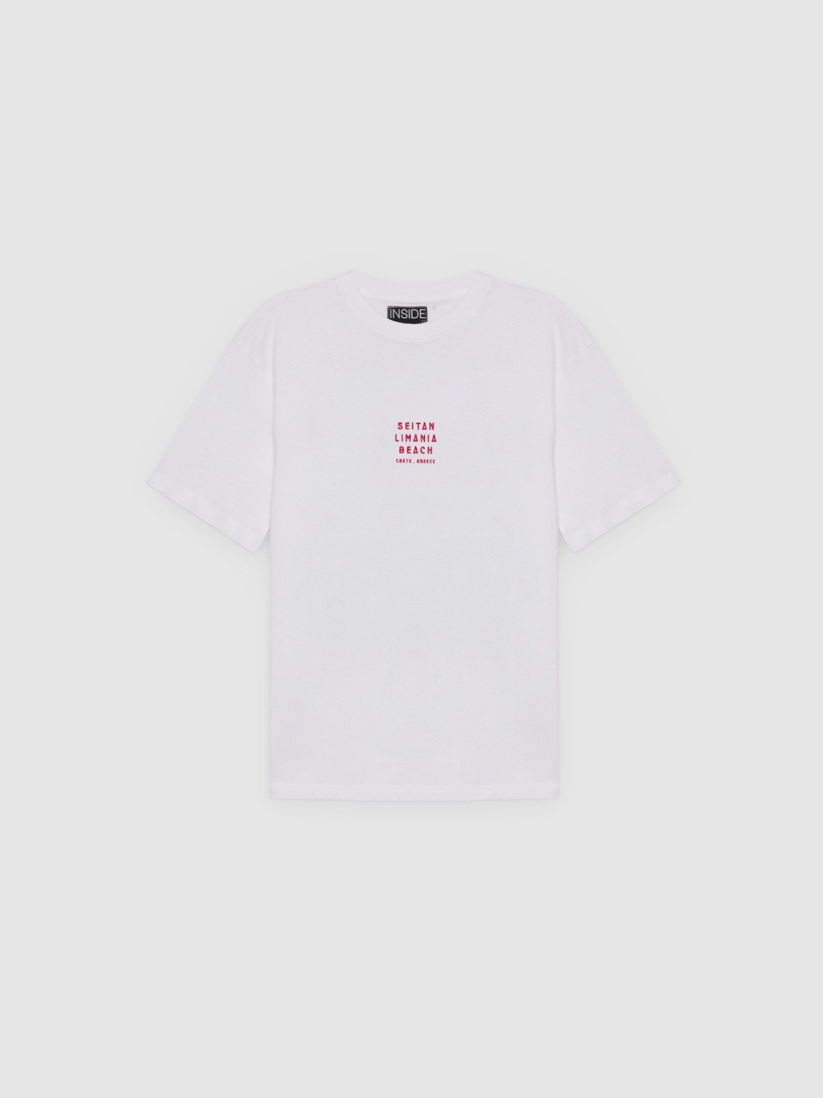 %Pto% Camiseta oversized branca branco vista frontal