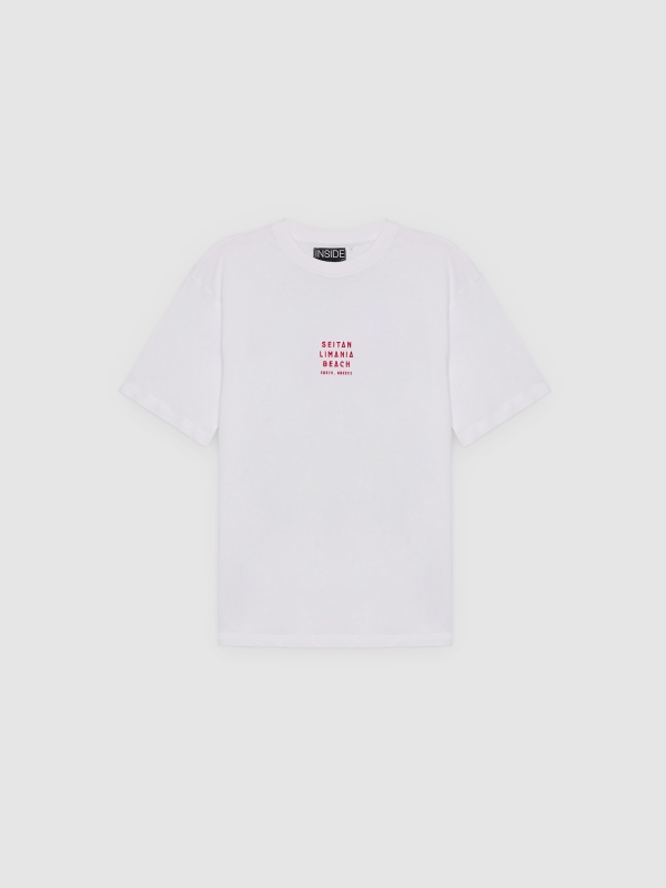  Camiseta oversized blanca blanco vista frontal