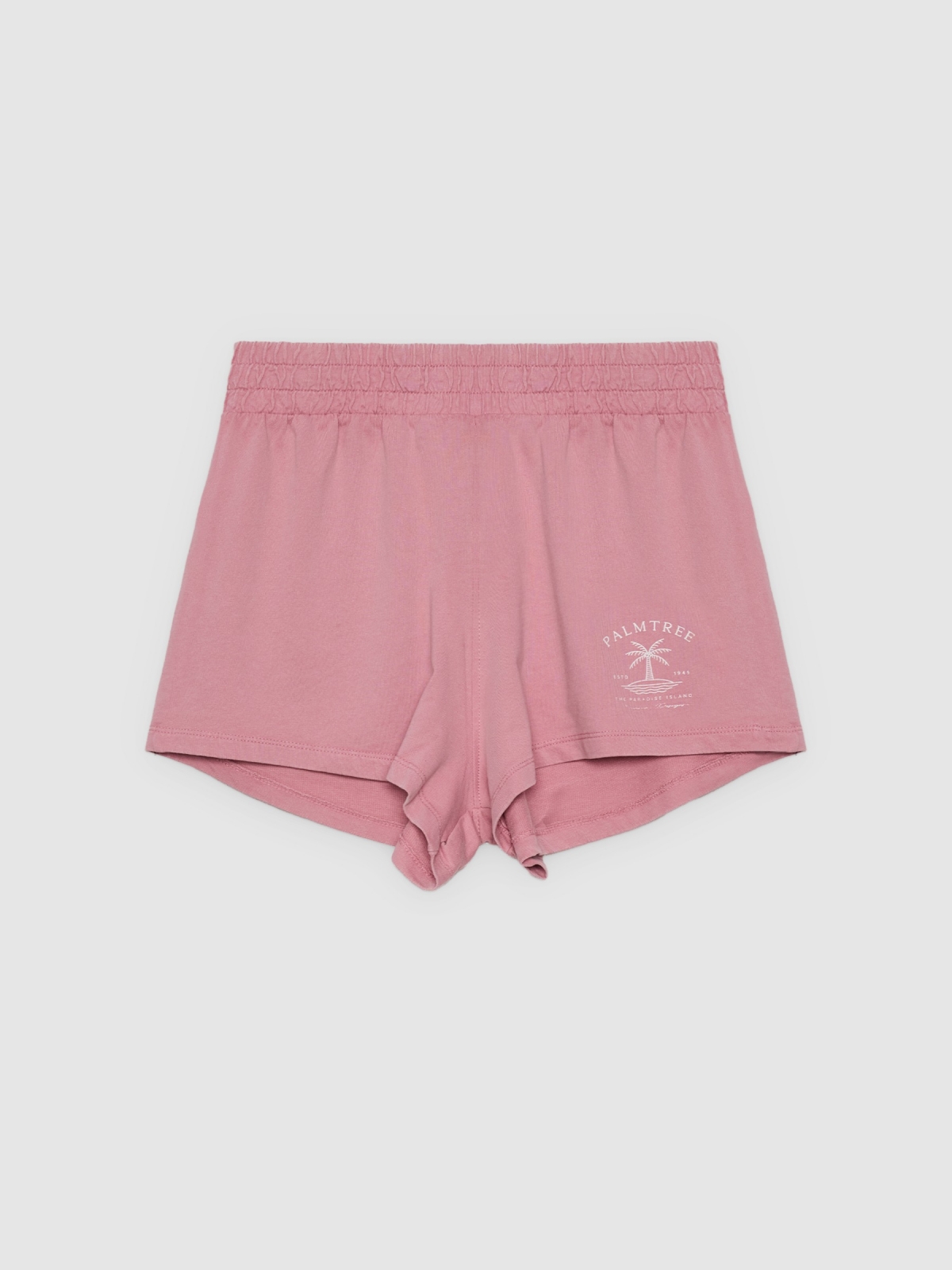 High-waisted fleece shorts