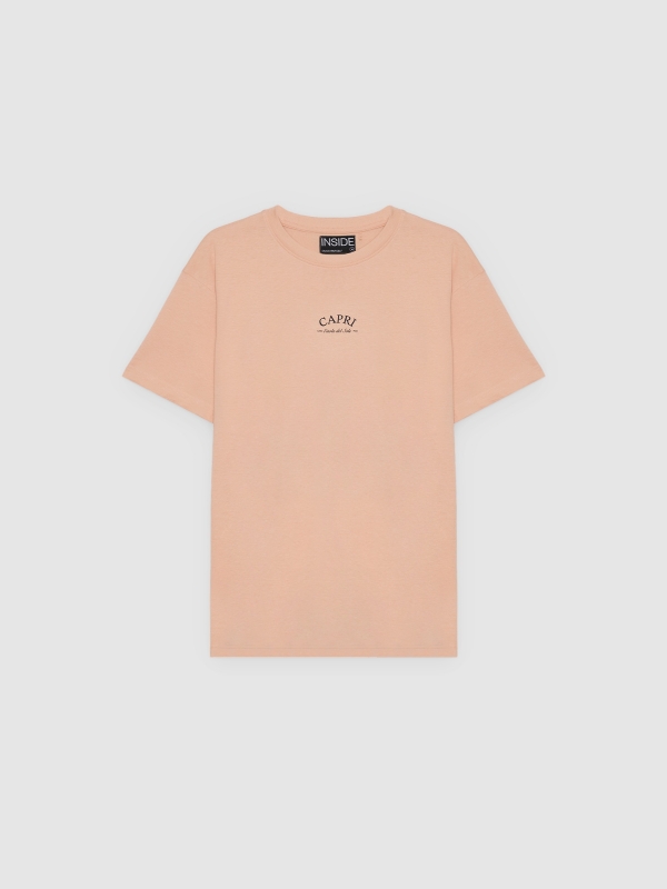  Capri T-shirt nude pink front view
