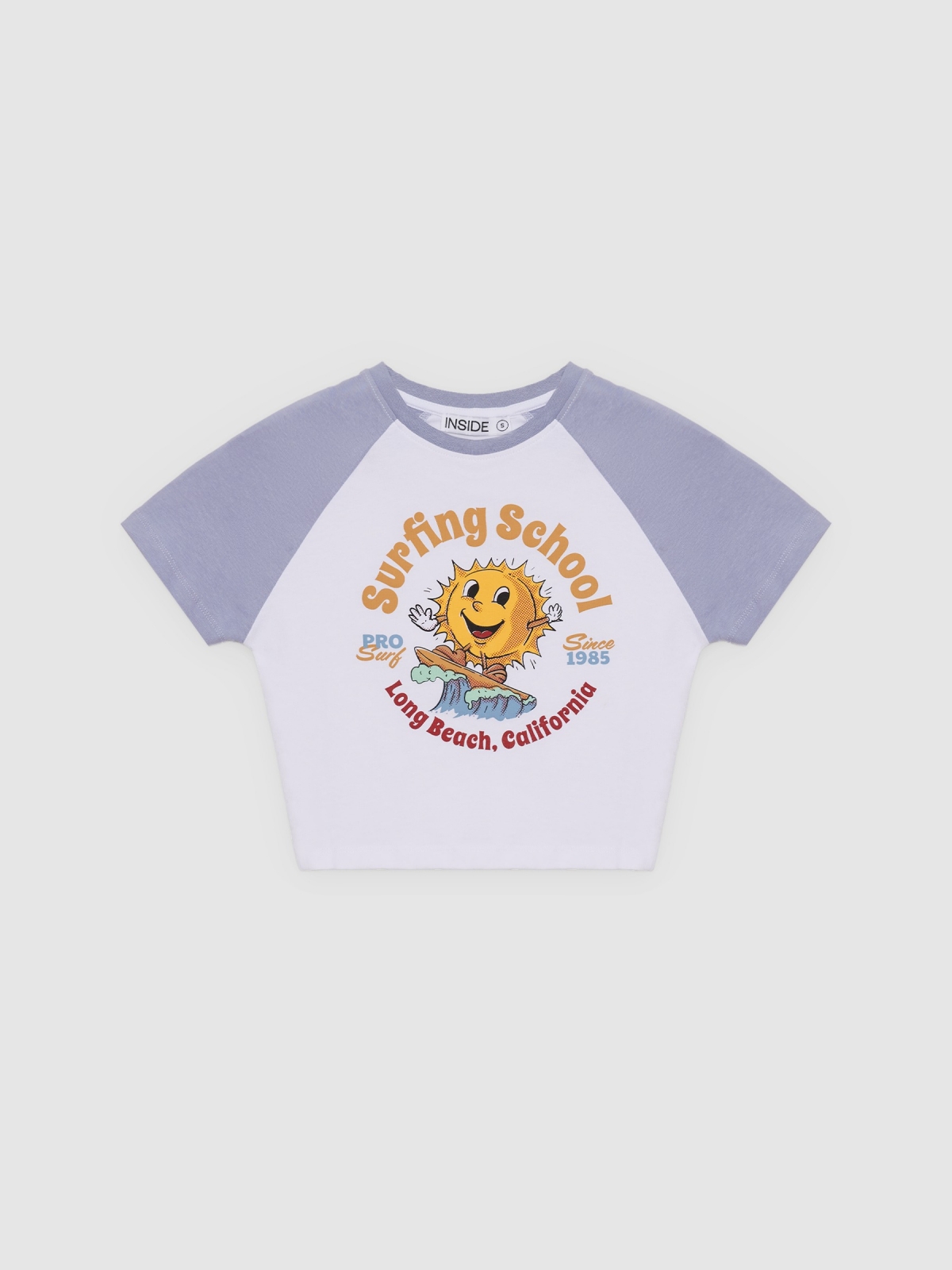 Camiseta crop surf