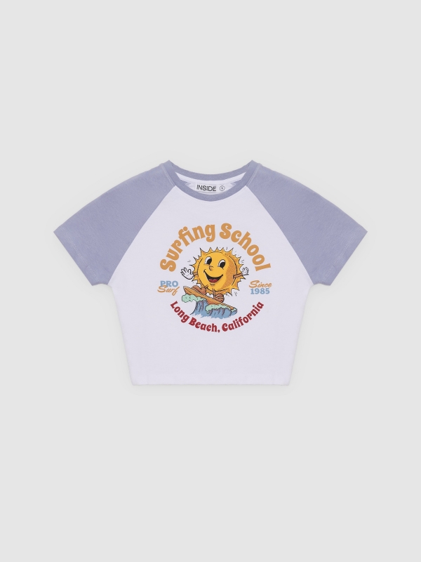Crop surf t-shirt
