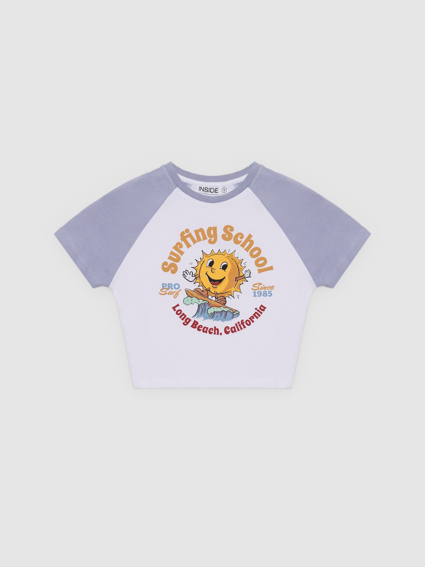 Camiseta crop surf