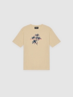 %Pto% Tropical palm trees t-shirt sand front view