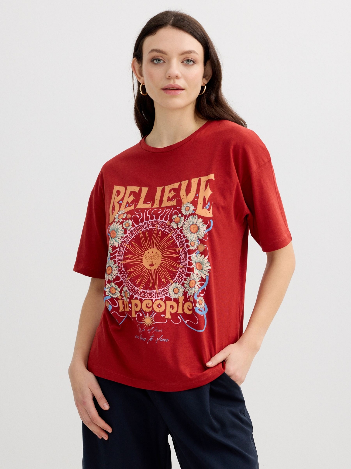 Oversized believe t-shirt
