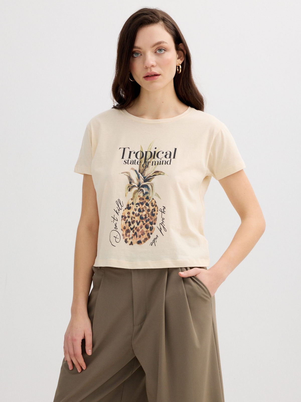 Camiseta abacaxi tropical