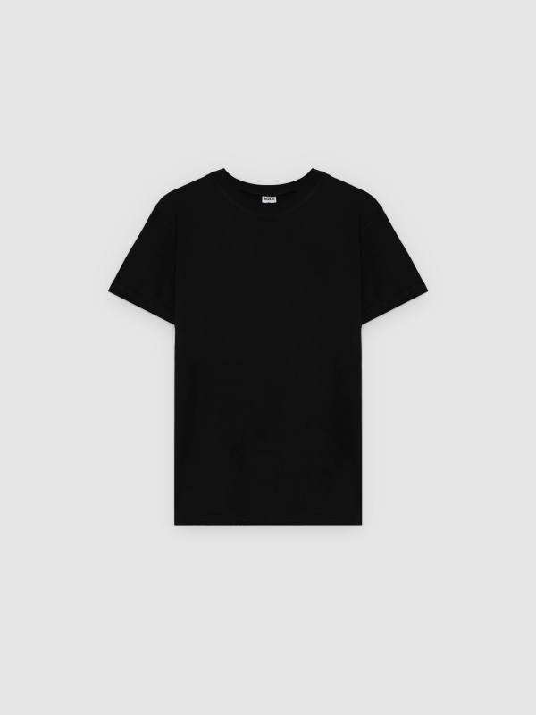  Basic T-shirt black front view