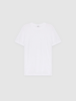 %Pto% T-shirt básica de manga curta branco vista frontal