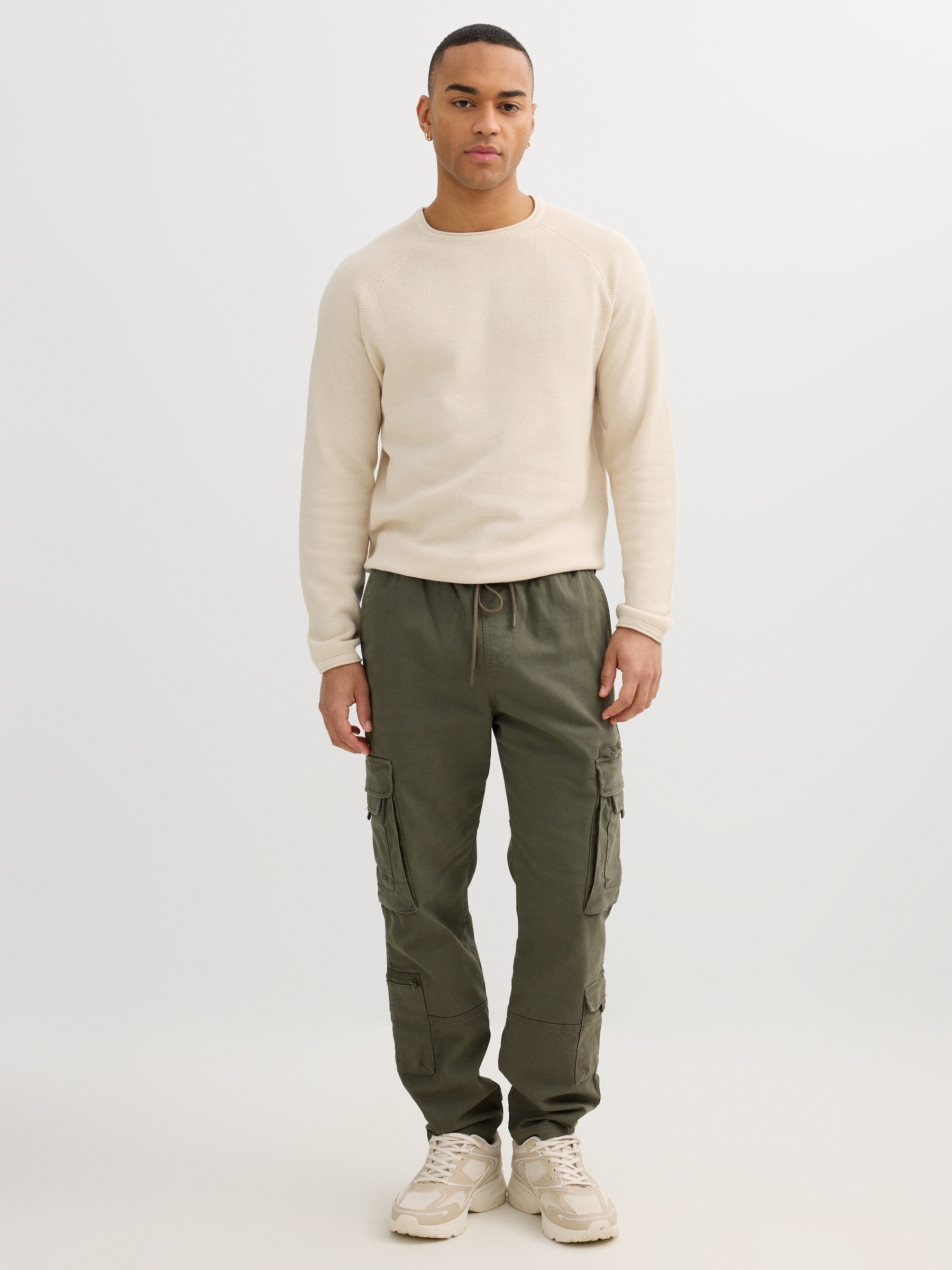 Jersey de punto textura crudo vista media frontal