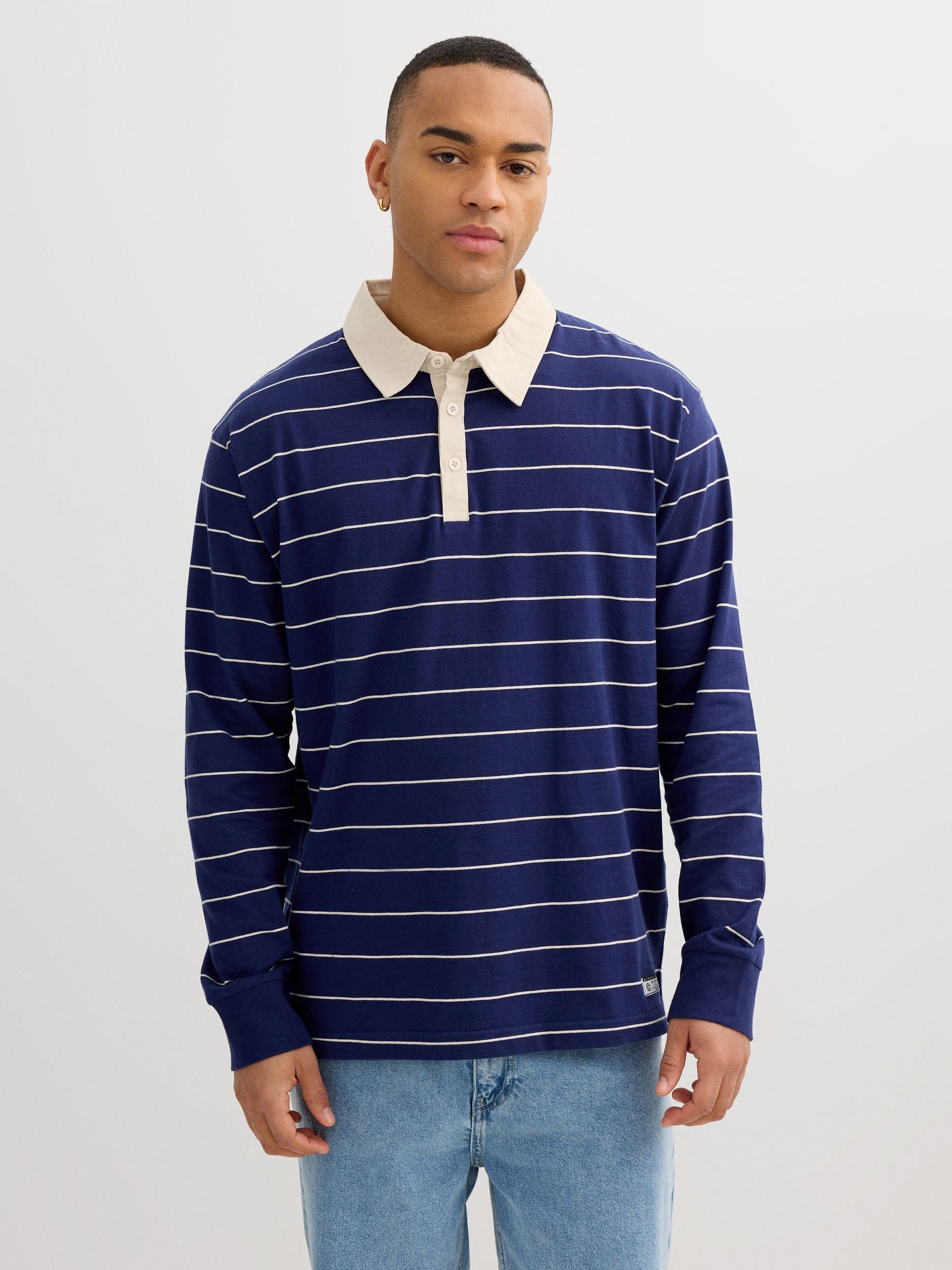 Polo de rayas manga larga