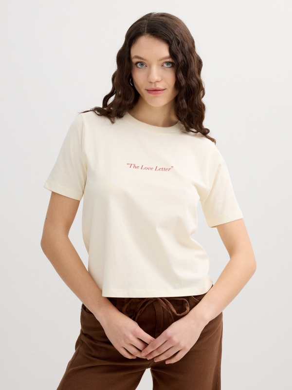 Camiseta love letter algodão