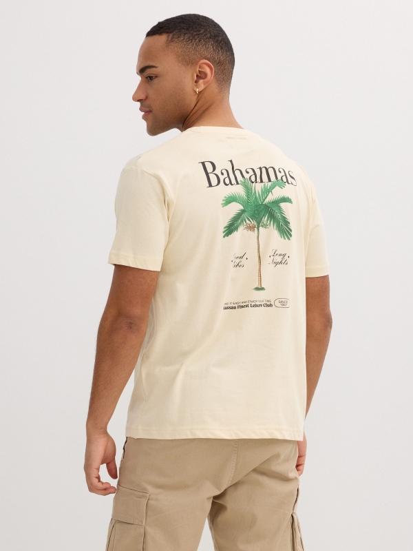 Coordinates t-shirt sand middle back view