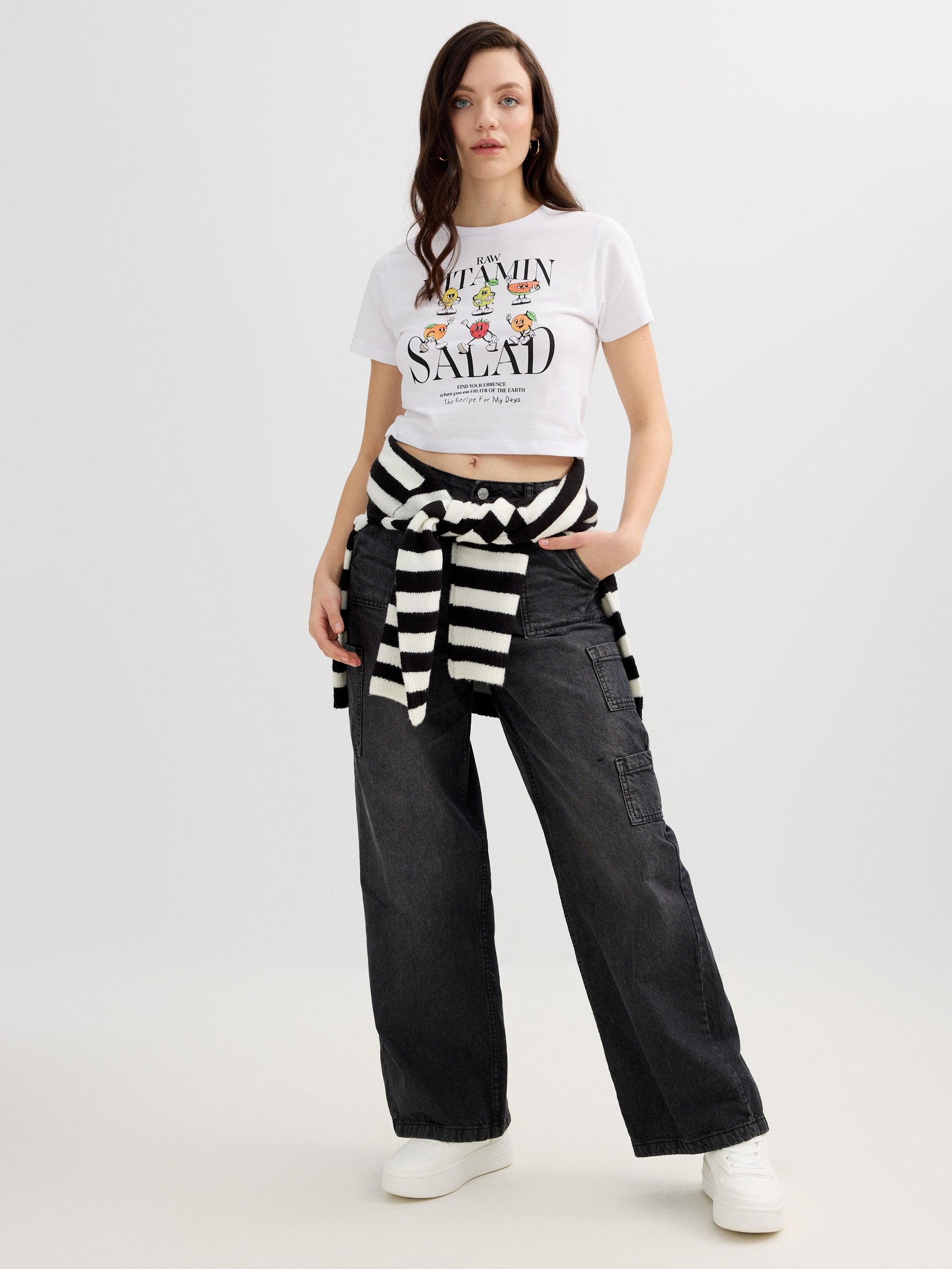 Camiseta crop Vitamin Salad