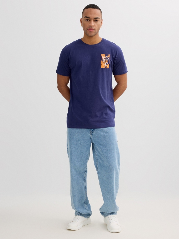 Palm Beach T-shirt navy front view