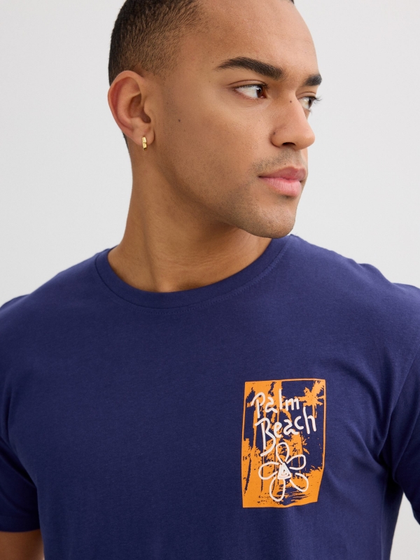 Palm Beach T-shirt navy detail view