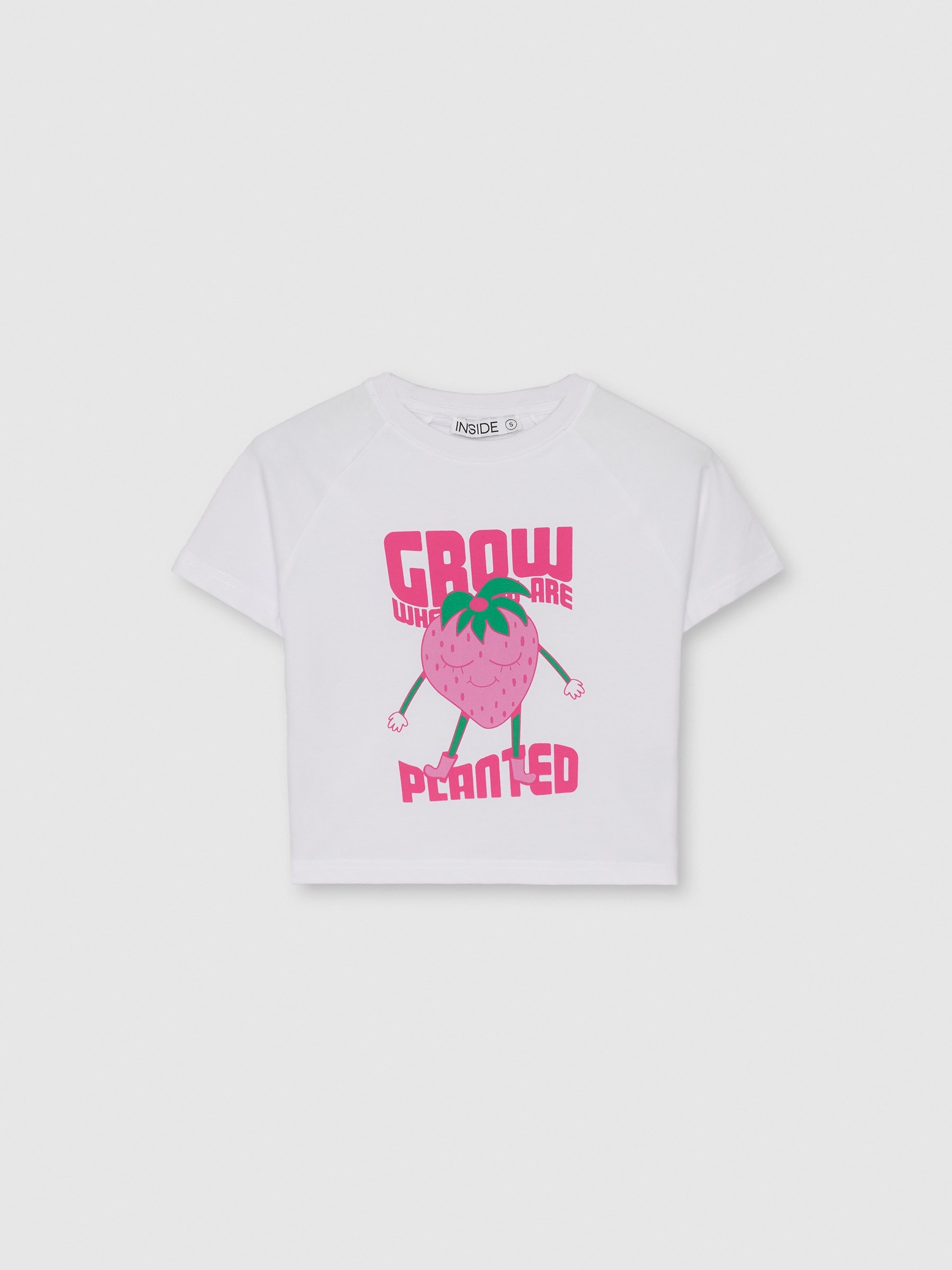 Camiseta manga corta crop fresa