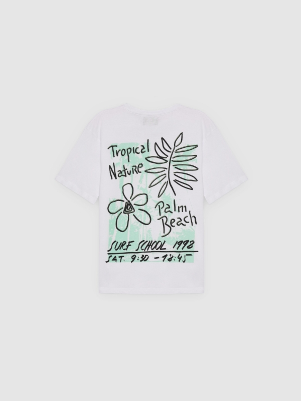 Palm Beach T-shirt white back view