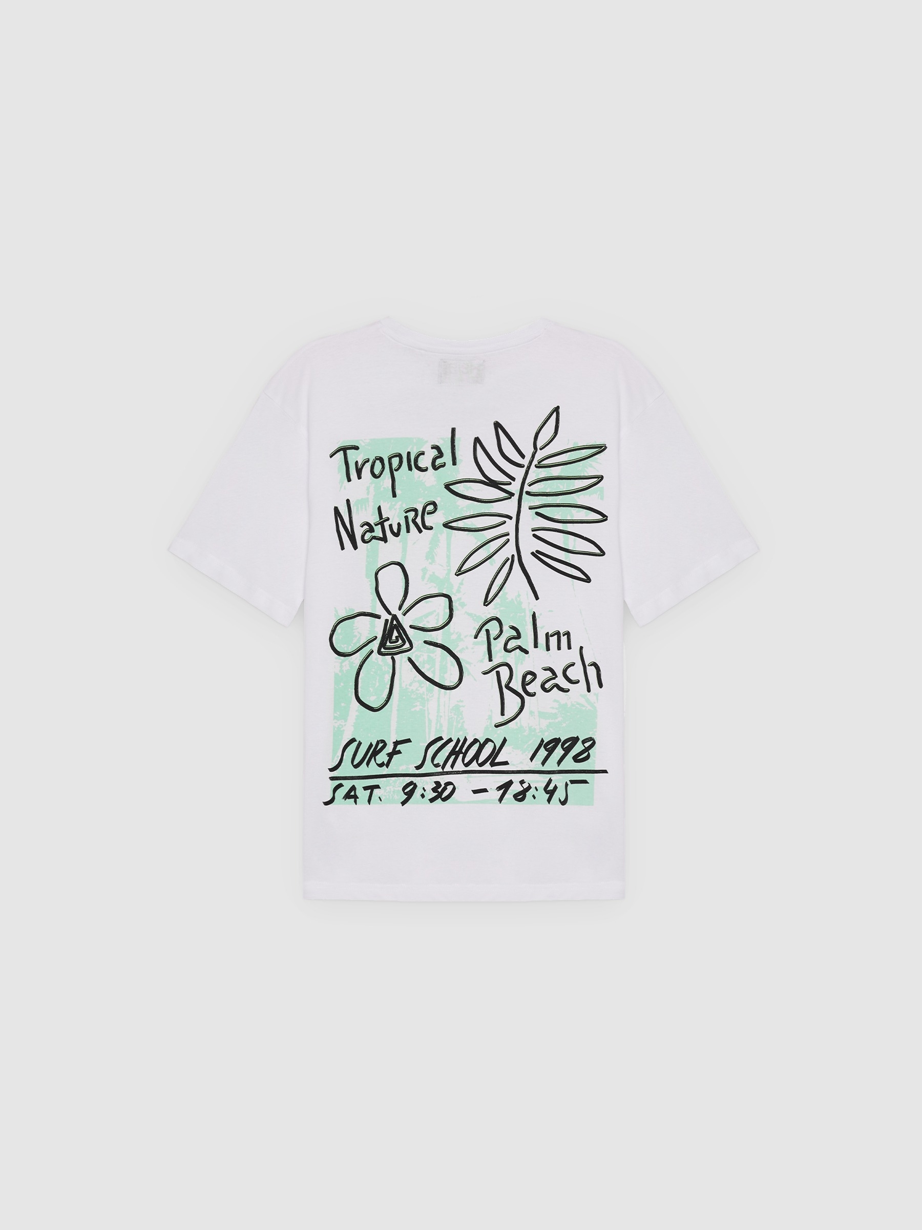 Palm Beach T-shirt white middle front view