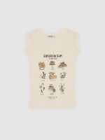 %Pto% Cotton expedition t-shirt off white front view