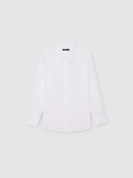 %Pto% Camisa manga larga lino blanco roto vista frontal