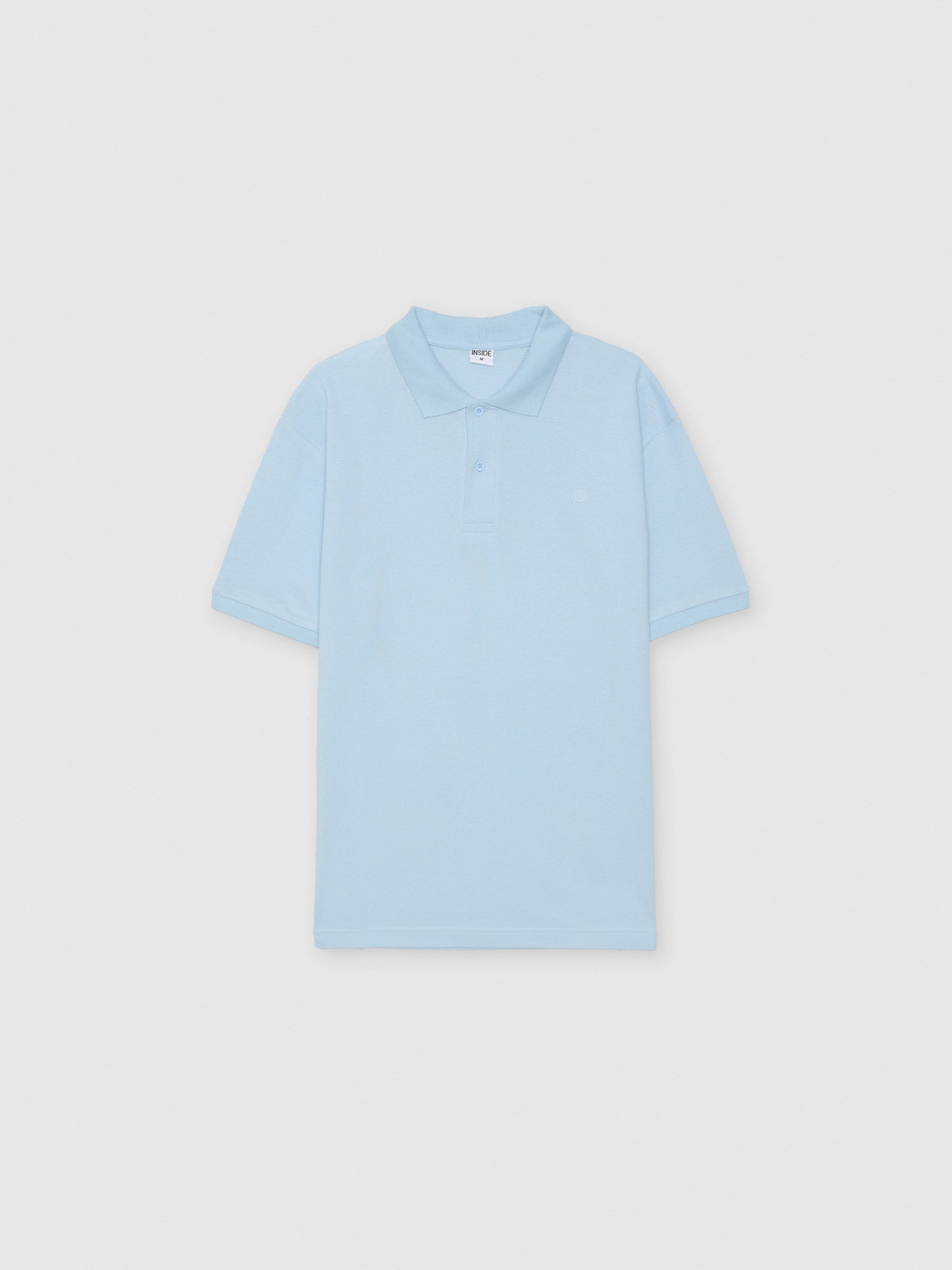 Basic polo navy middle front view