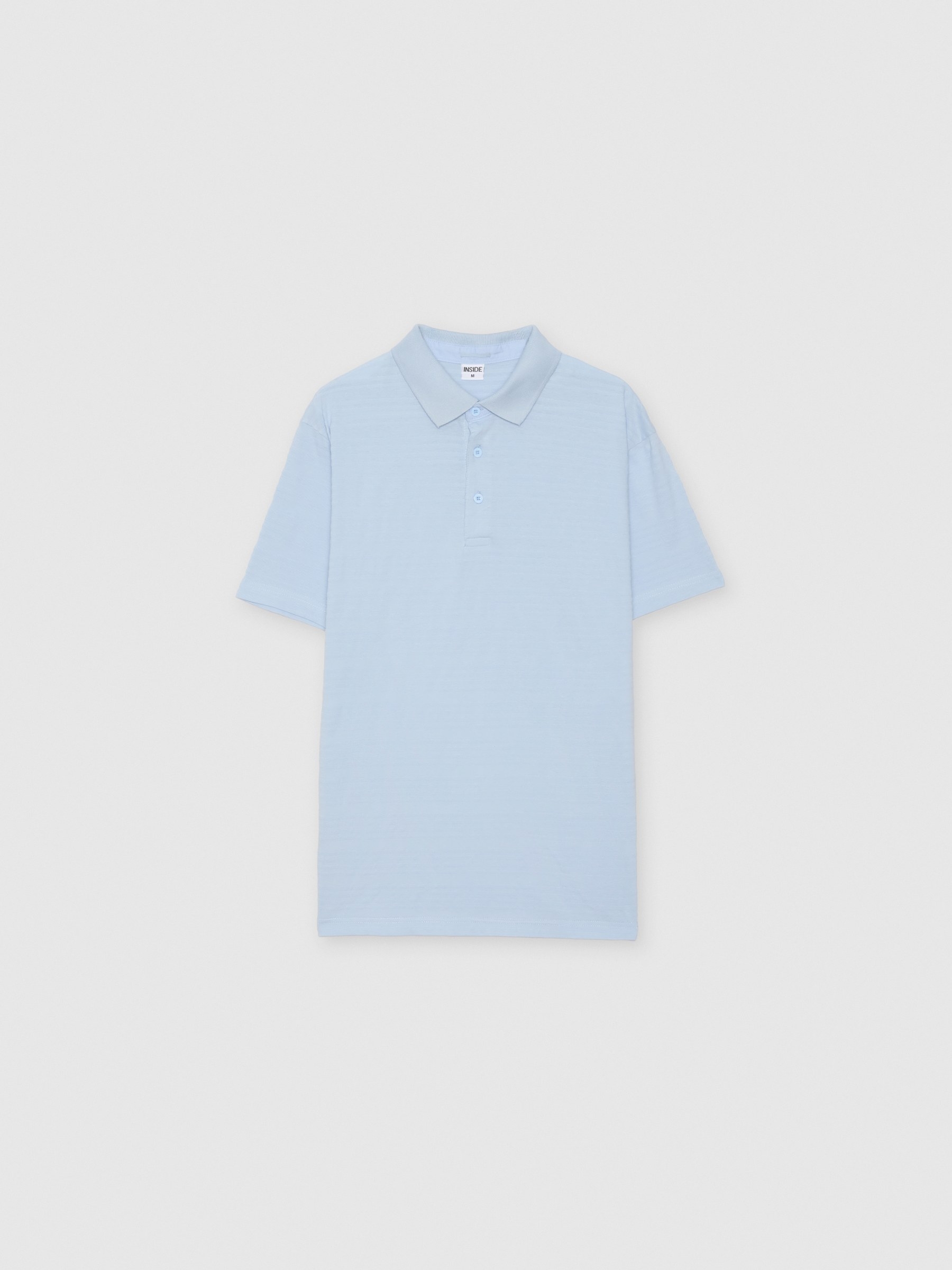 Basic embossed striped polo