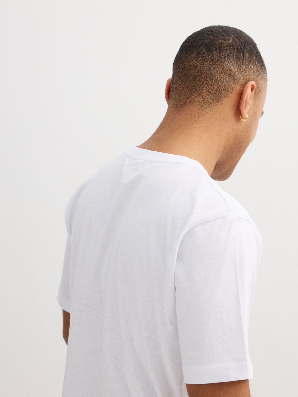 Camiseta Motorbike Blanca blanco vista detalle