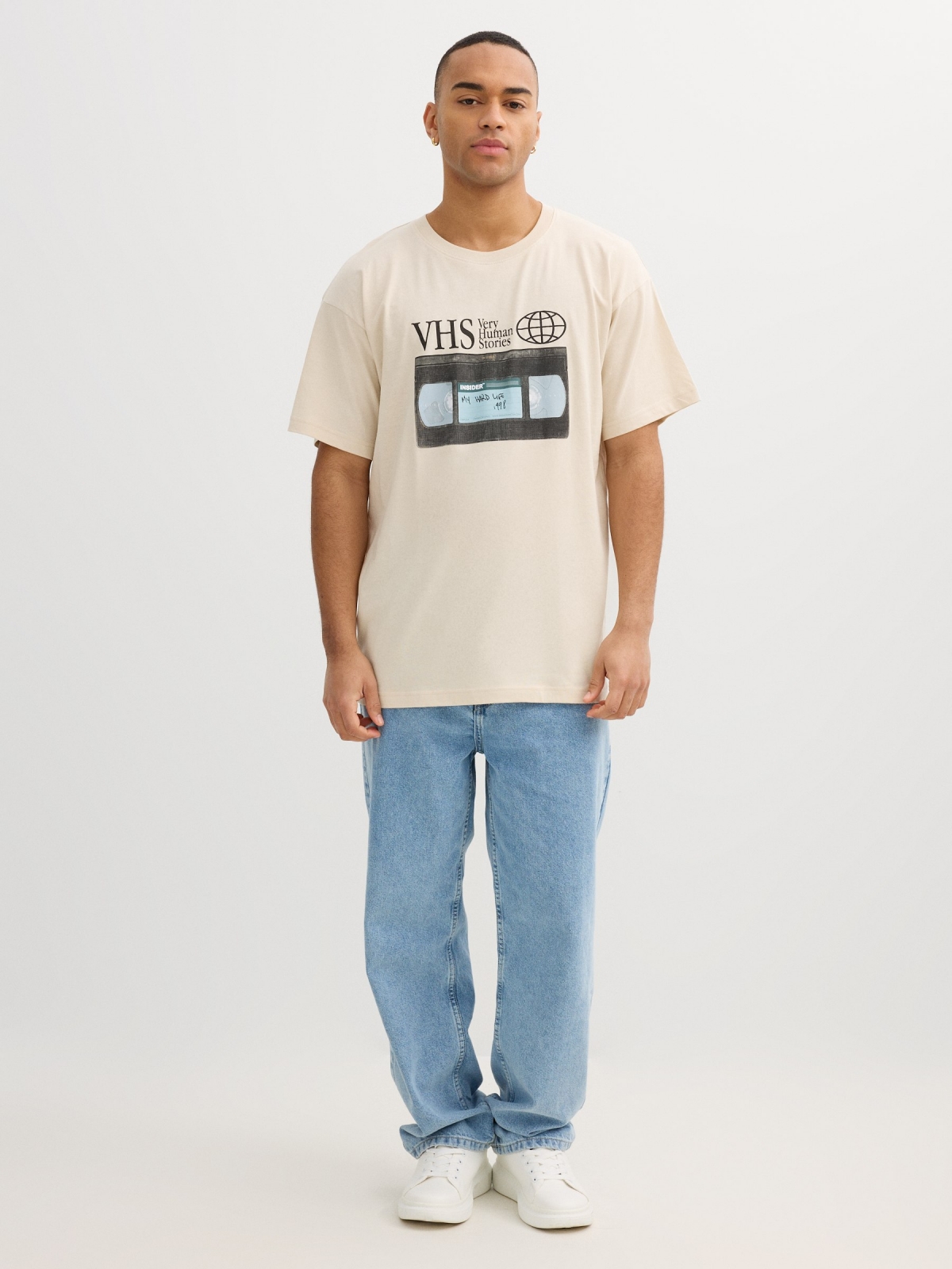 VHS T-shirt raw front view