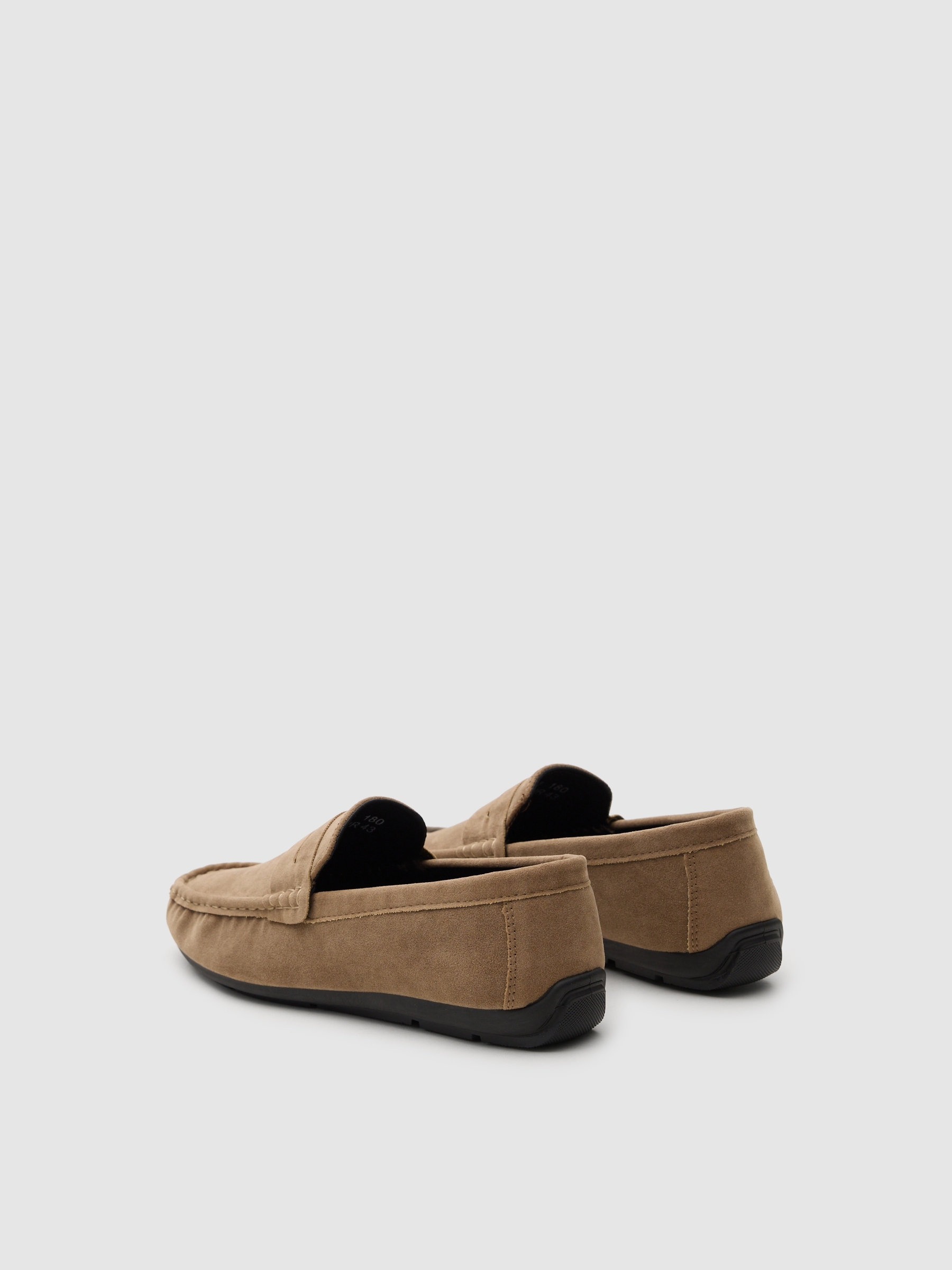 Microfiber moccasin sand