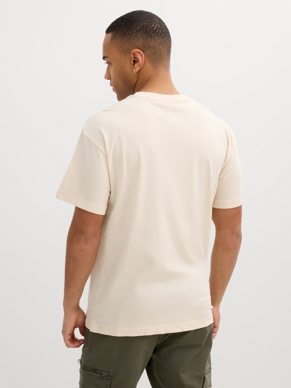 Camiseta Inside crudo vista media trasera