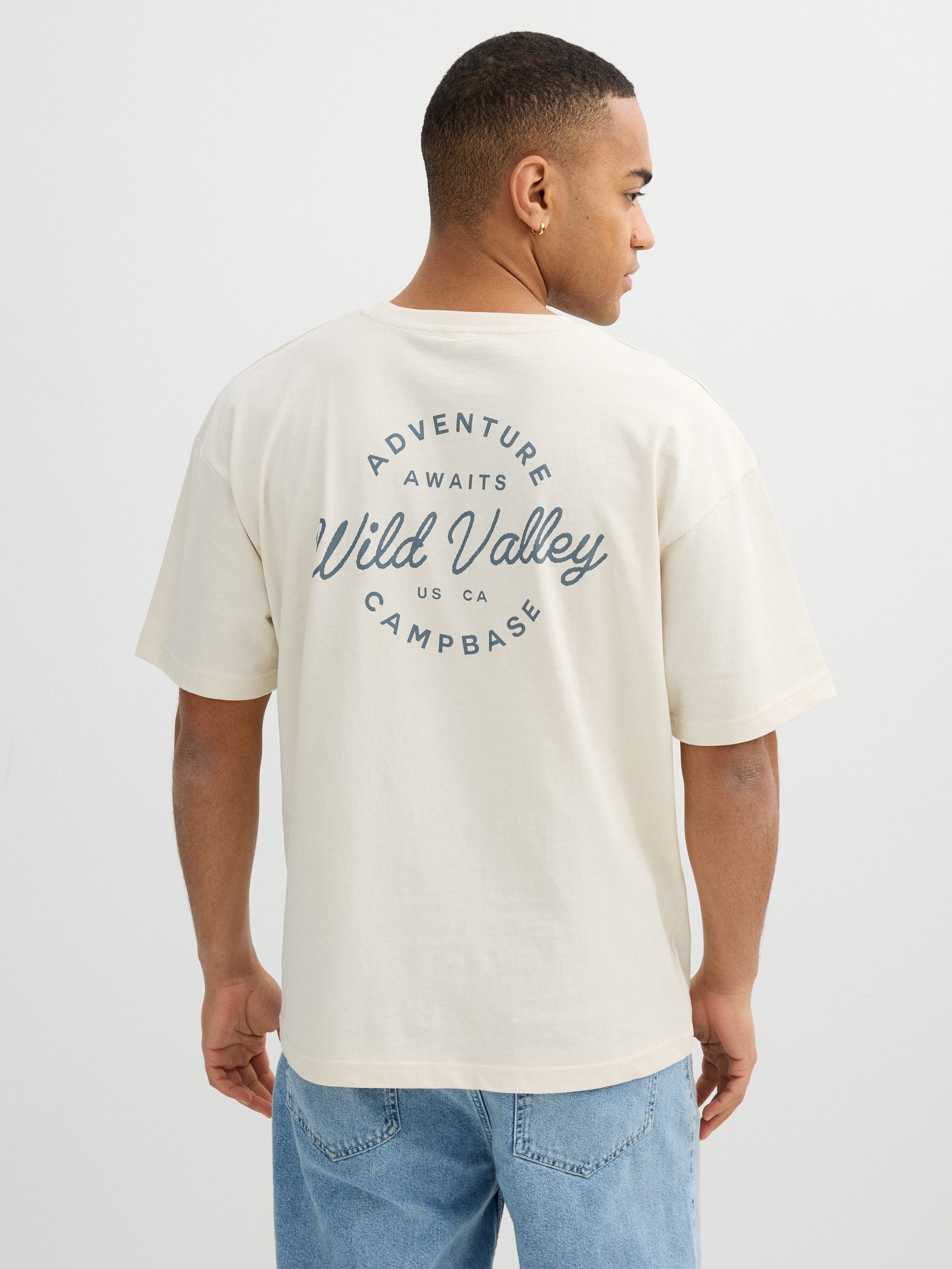 Camiseta Wild Walley crudo vista media frontal