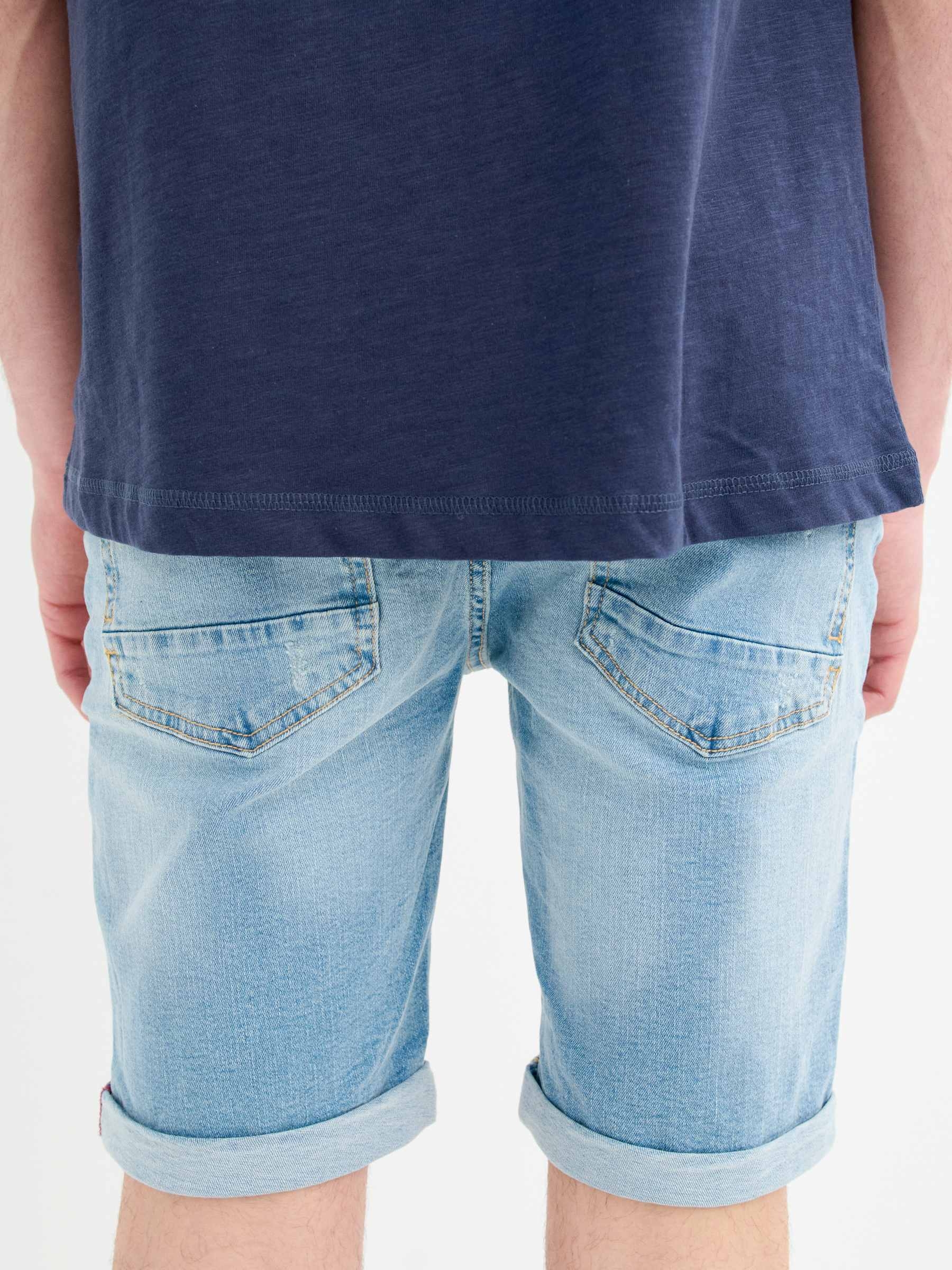 Bermuda jeans cinco bolsos