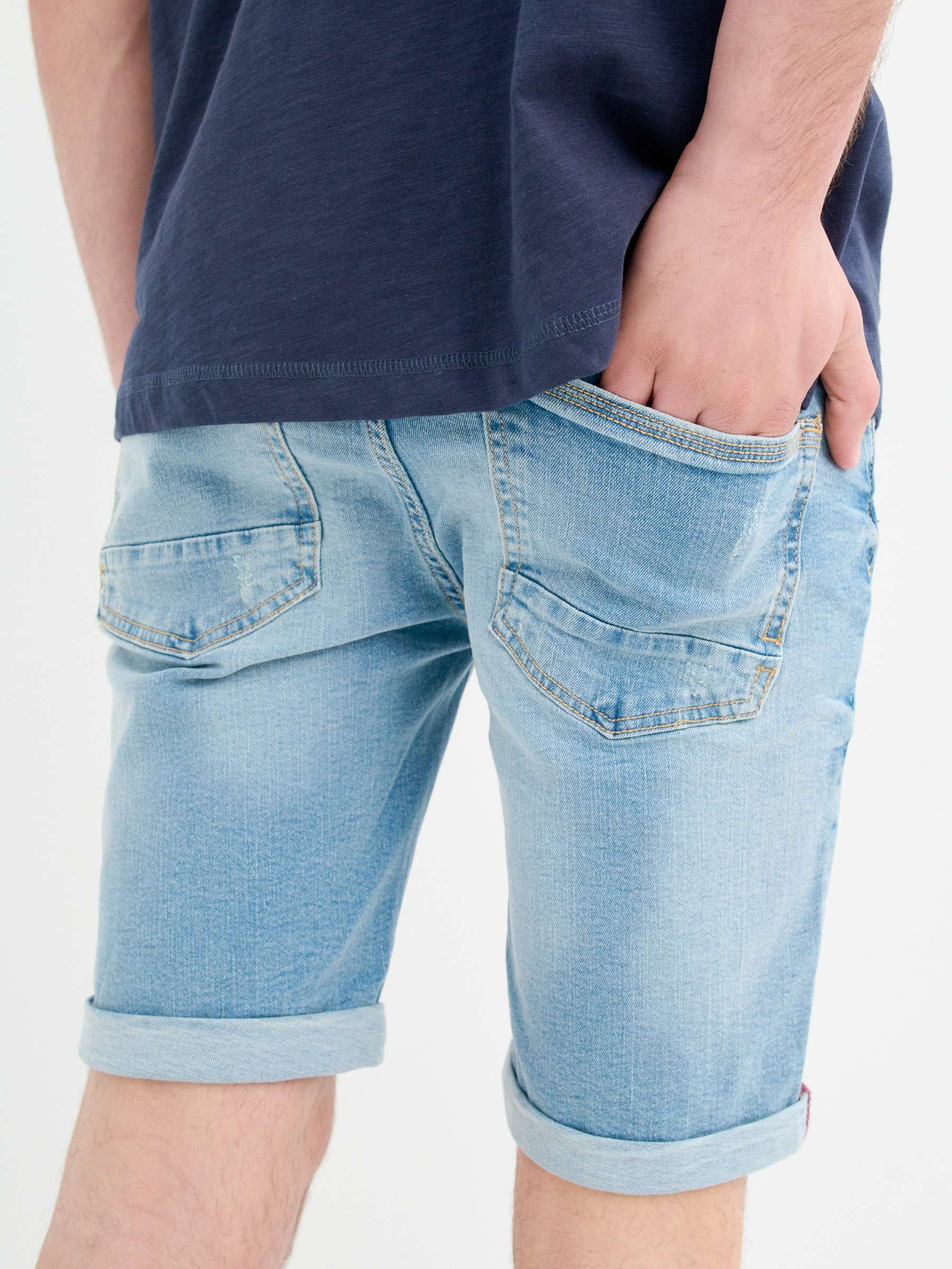 Bermuda jeans cinco bolsos