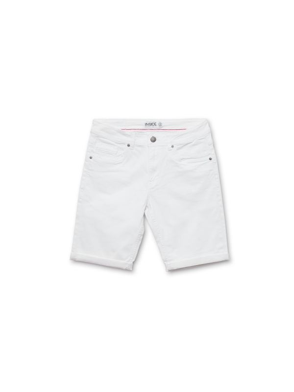  Bermuda slim gabardine white front view